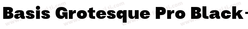 Basis Grotesque Pro Black字体转换